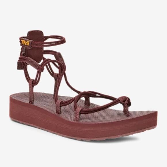 Teva Shoes - Teva Women’s Midform Infinity Gladiator Sandals Size 9 Red Platform NIB